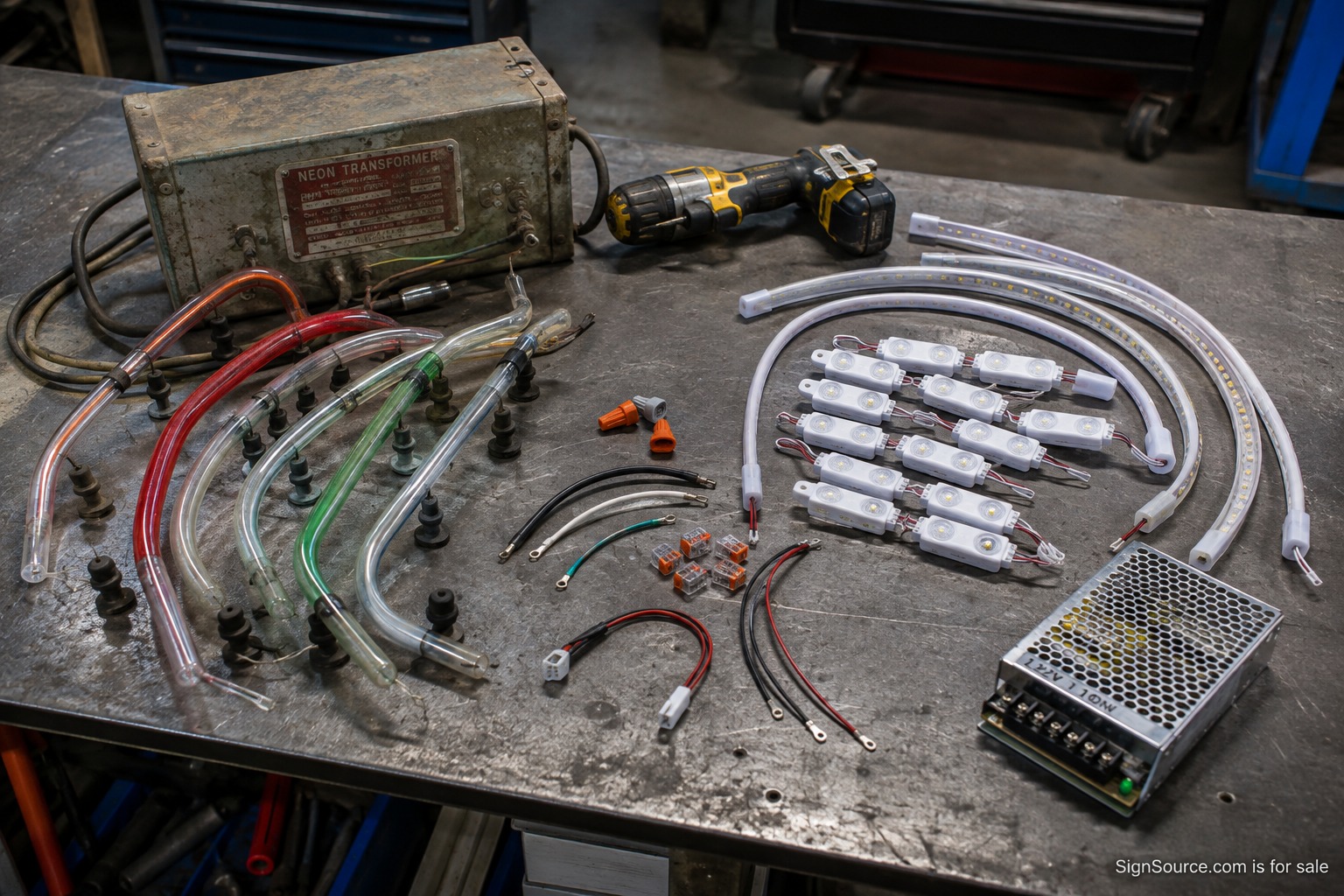 Commercial sign supply workshop detail