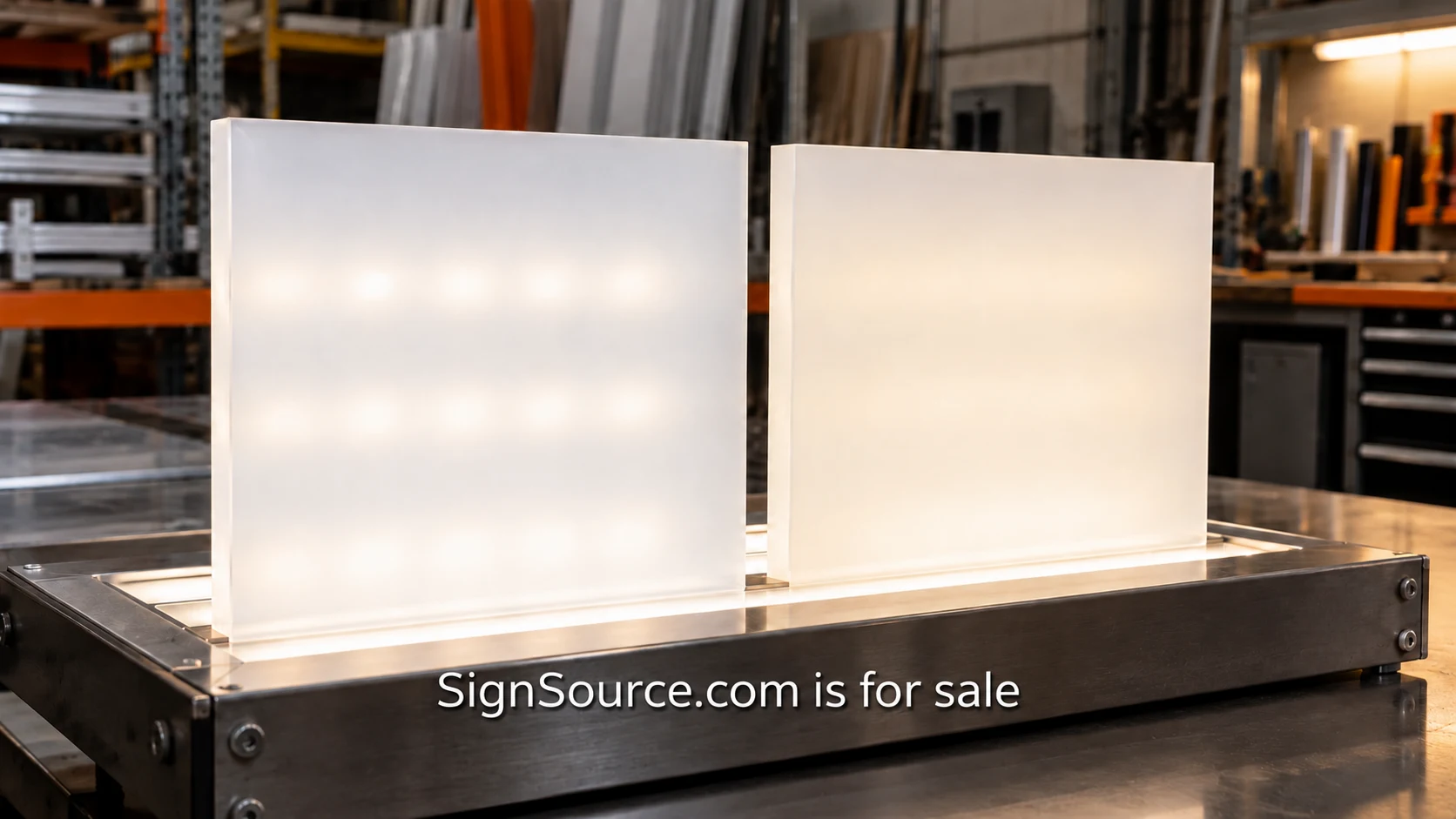 7328 vs 2447 Acrylic Faces illustrated through materials and work in the sign trade